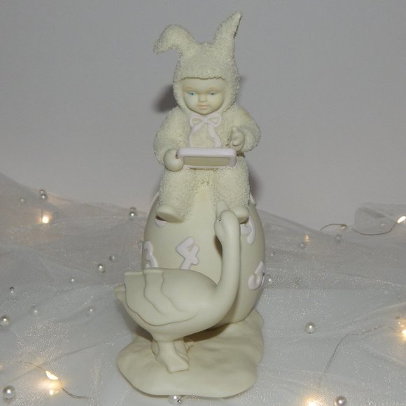 1997 Dept 56 Springtime Stories Snowbunnies Counting The Days 'Till Easter Figur - Picture 7 of 8